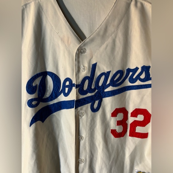 Dodgers #32 Sandy Koufax 1958 Jersey - Picture 6 of 16